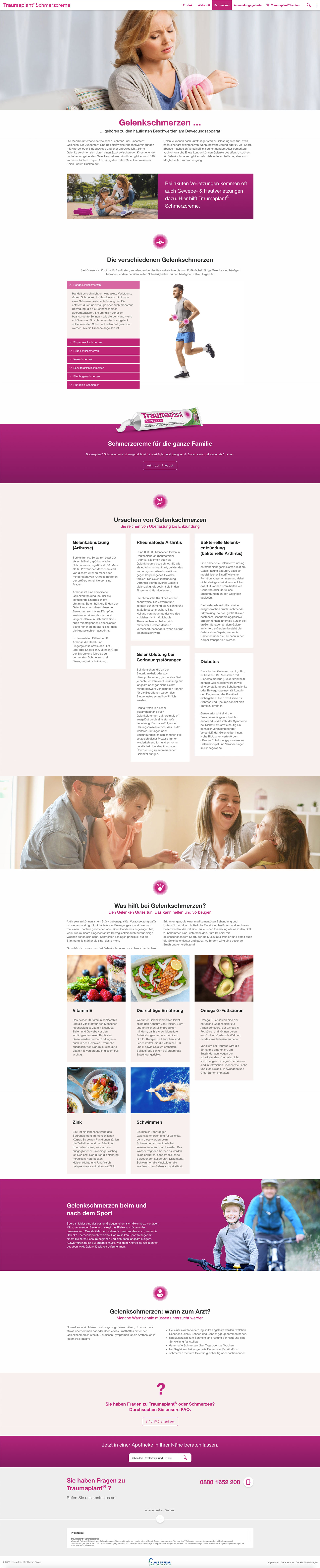 klosterfrau healthcare group website carrier page