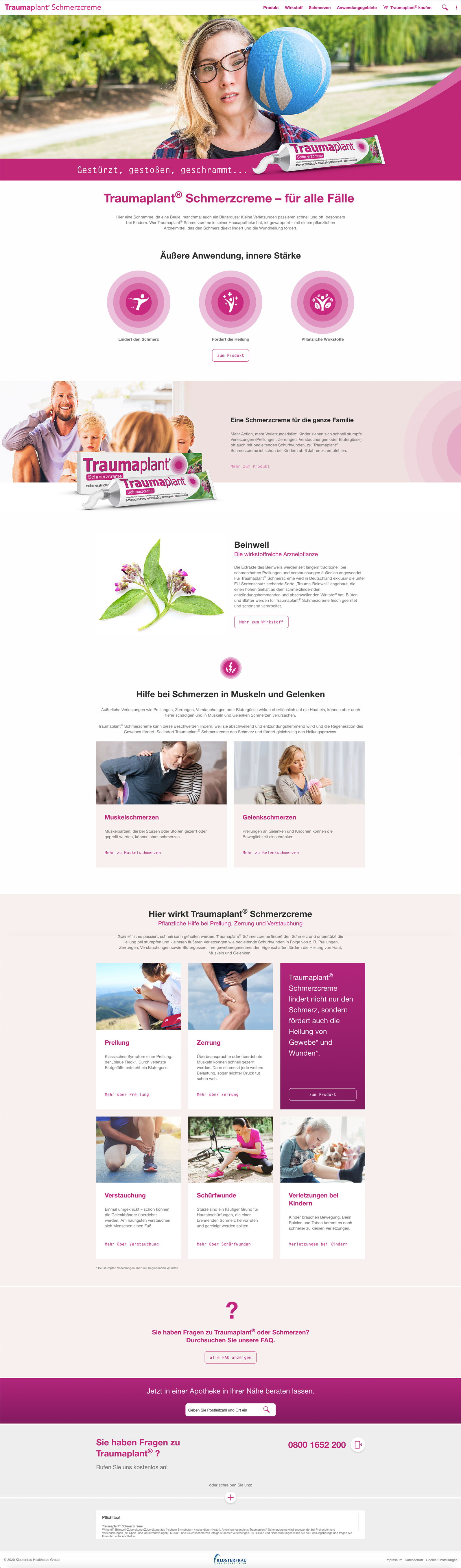 klosterfrau marke website design
